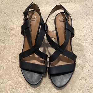 Clarks heeled sandal